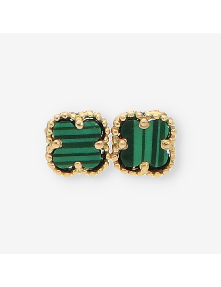 Pendientes oro trebol