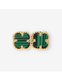 Pendientes oro trebol