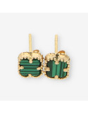 Pendientes oro trebol