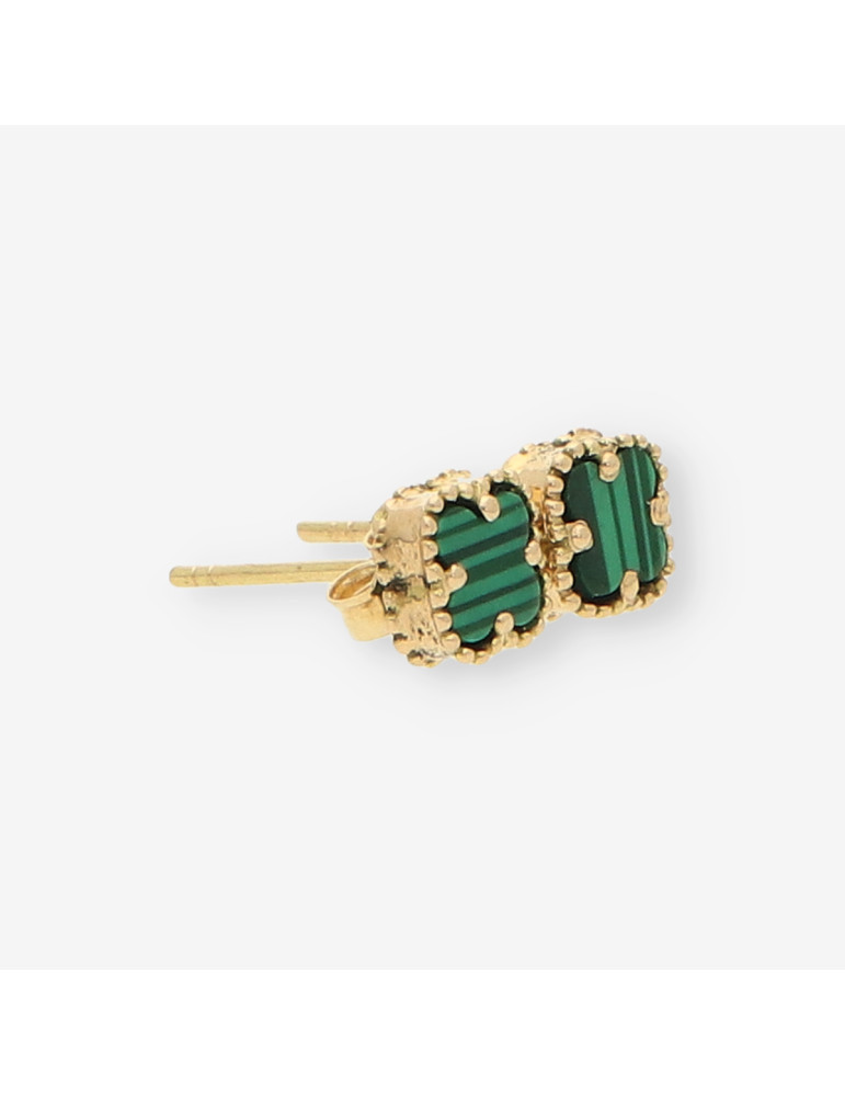 Pendientes oro trebol