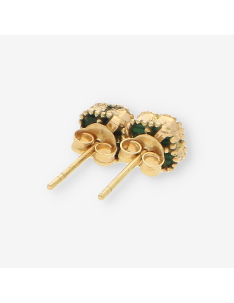 Pendientes oro trebol