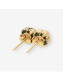 Pendientes oro trebol
