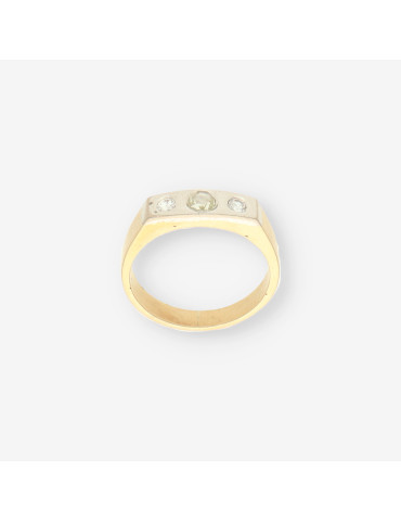 Anillo oro y diamantes