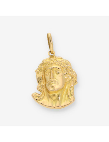 Colgante cara cristo oro