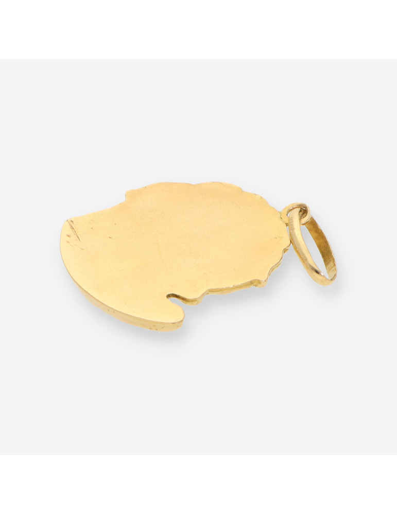 Colgante cara cristo oro