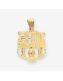 Colgante Escudo BarÃ§a oro