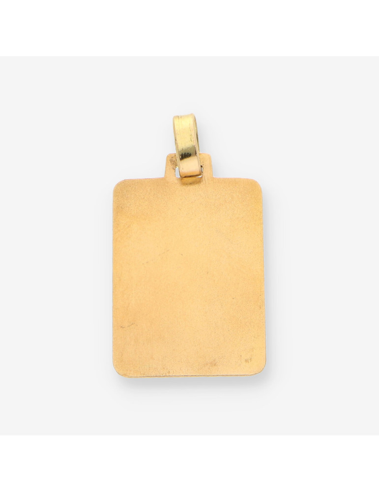 Colgante placa oro