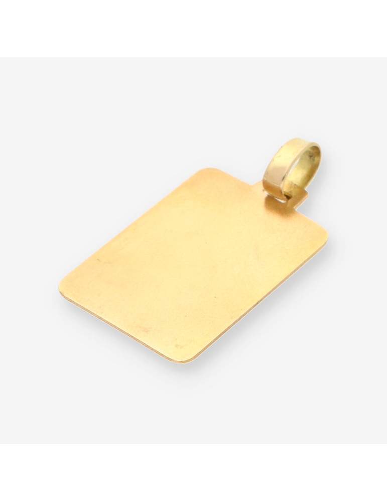 Colgante placa oro