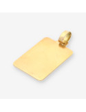 Colgante placa oro