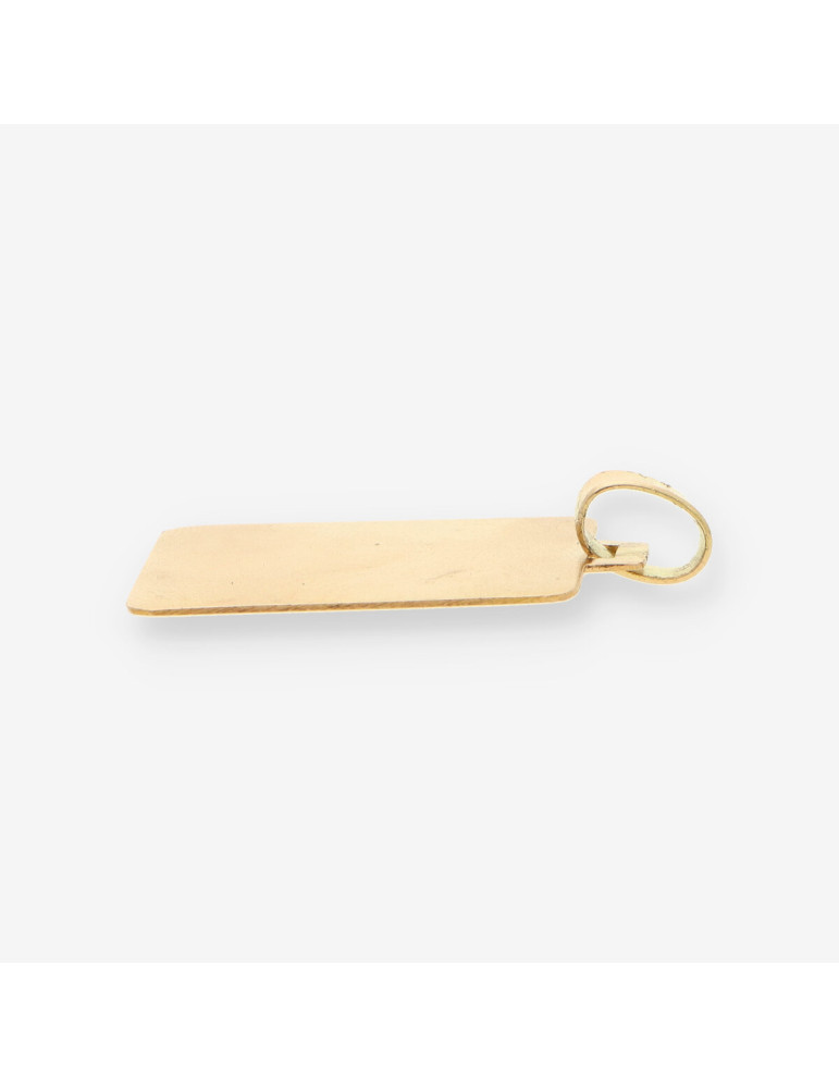 Colgante placa oro