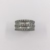 Anillo en oro blanco 18k y brillantes