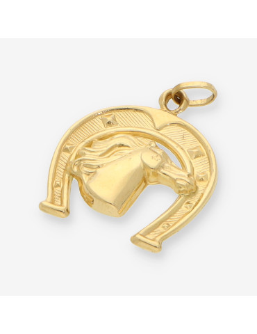 Colgante herradura oro