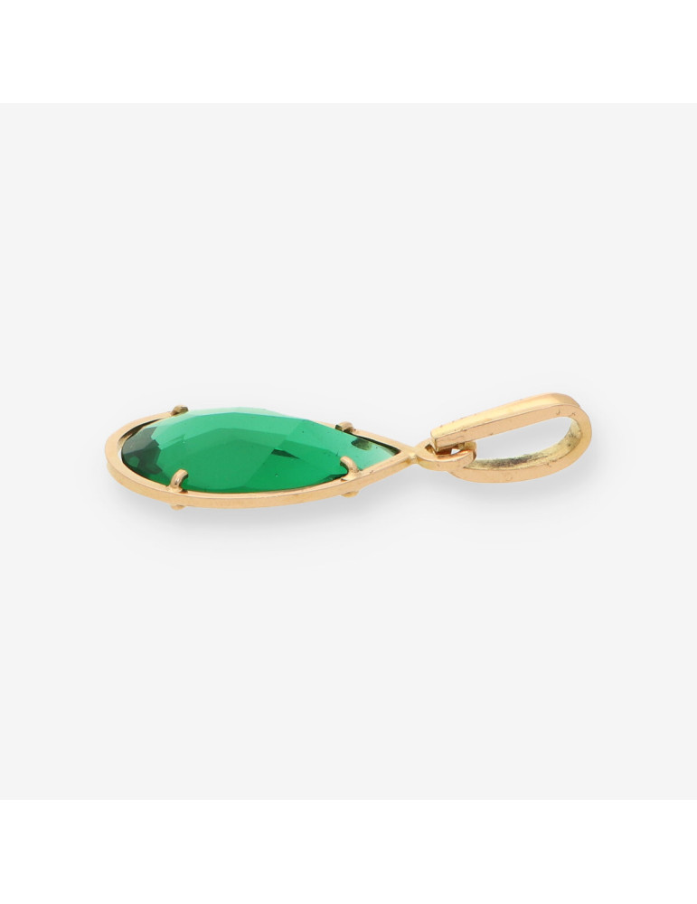 Colgante oro p. verde
