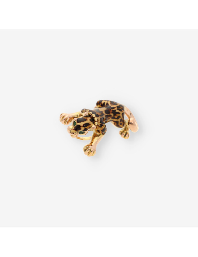 Anillo oro pantera
