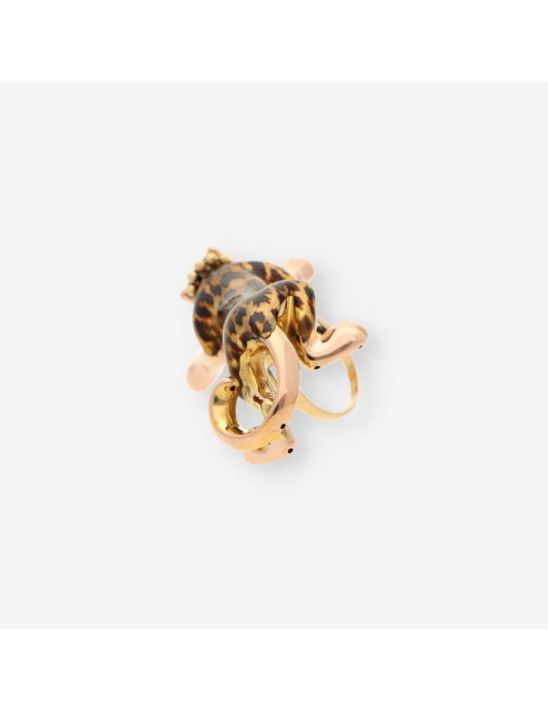 Anillo oro pantera