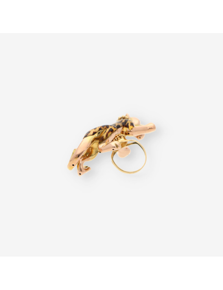 Anillo oro pantera
