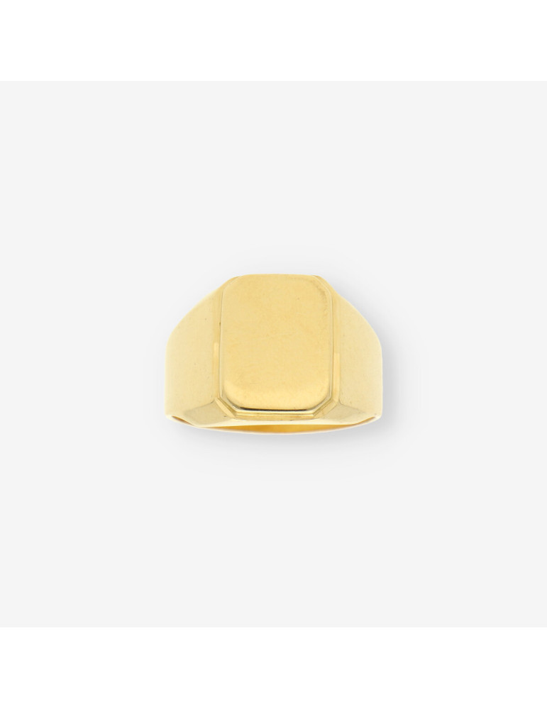 Anillo sello caballero oro