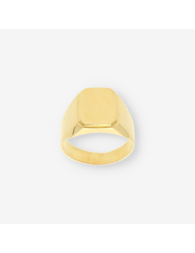 Anillo sello caballero oro