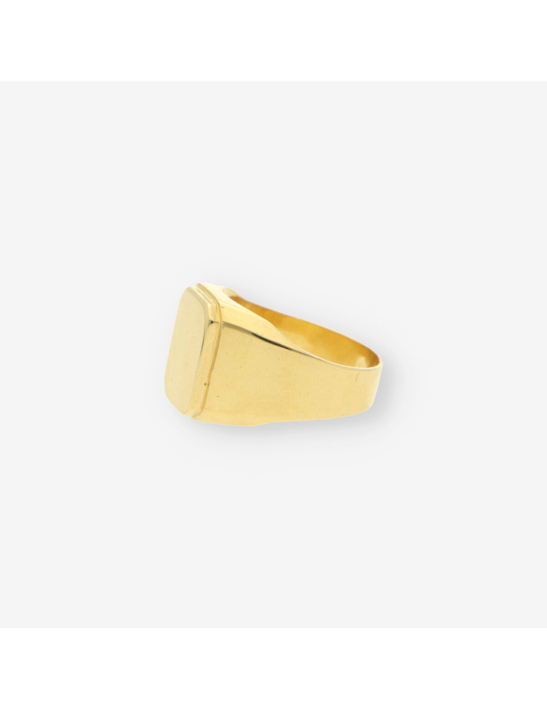 Anillo sello caballero oro