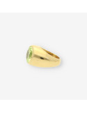 Anillo oro piedra verde