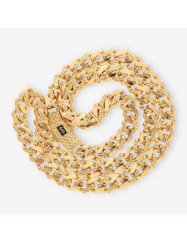 Cadena barbada Monaco oro 21 kt