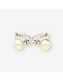 Pendientes TU y YO oro bl. y brillantes