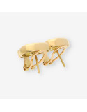 Pendientes oro zafiro y brillantes