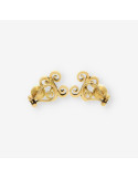 Pendientes perla y brillantes BAGUES