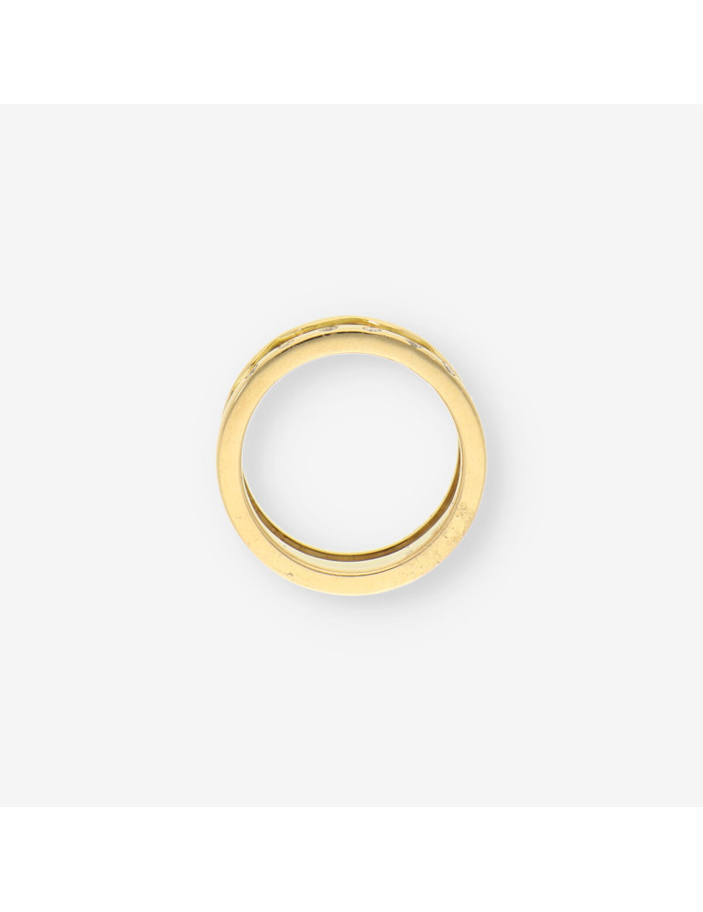 Anillo esmalte oro y brillantes
