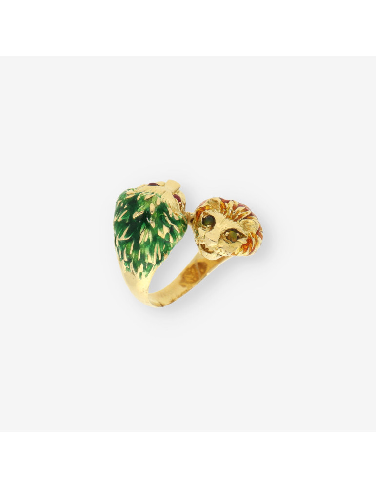 Anillo leones oro  J. ROCA