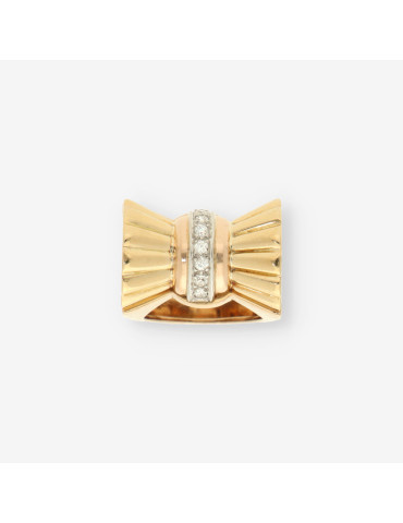 Anillo Vintage oro y diamantes