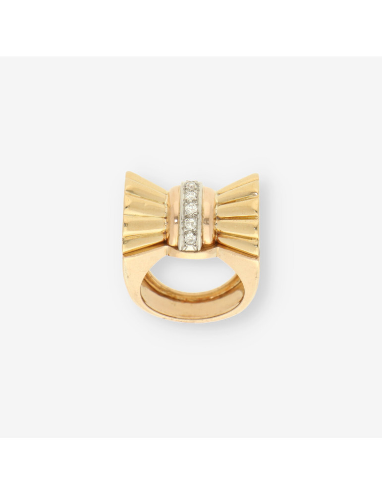 Anillo Vintage oro y diamantes