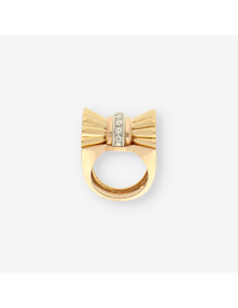 Anillo Vintage oro y diamantes