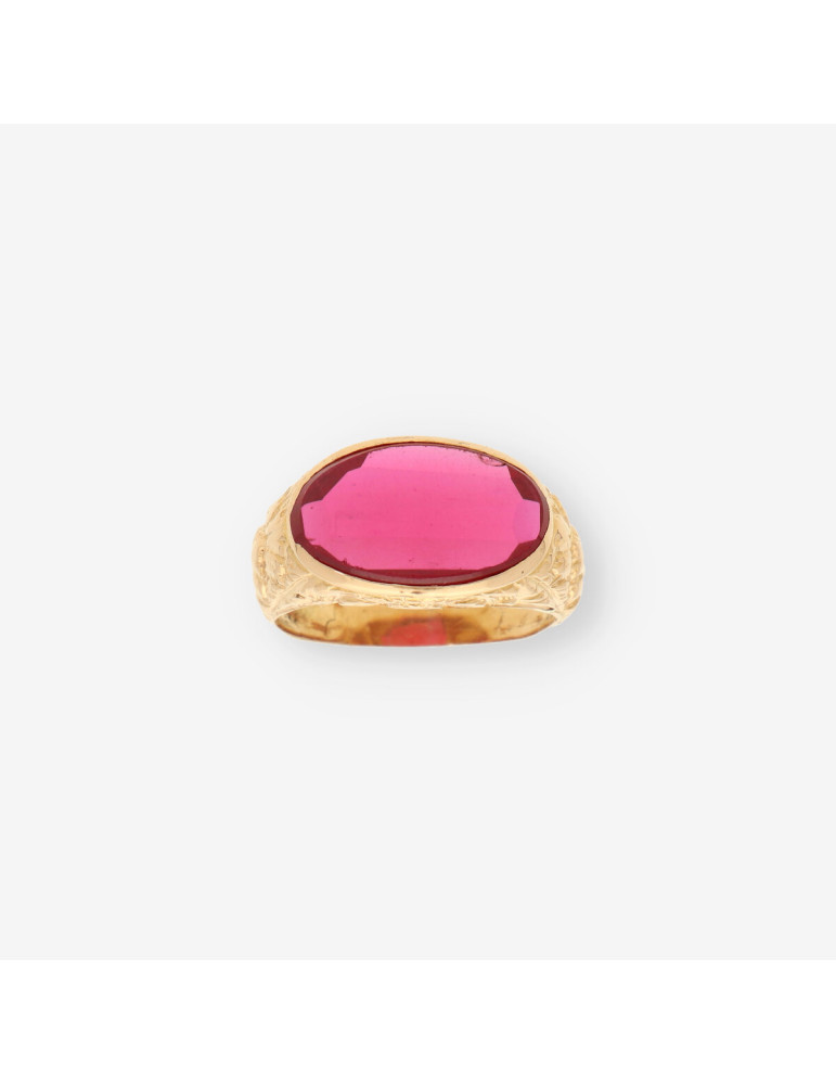 Anillo p. roja y oro