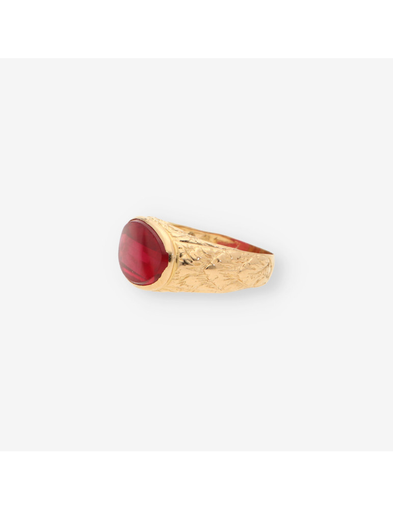 Anillo p. roja y oro