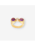 Anillo amatista oro y brillantes