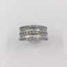 Anillo en oro blanco 18kt con brillantes