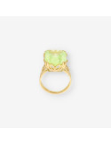 Anillo oro piedra verde