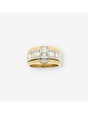 Anillo oro bl./ama br. talla esmeralda