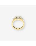Anillo oro bl./ama br. talla esmeralda