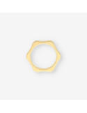 Anillo Hexagonal oro y brillantes