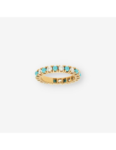 Alianza oro coral y circonitas