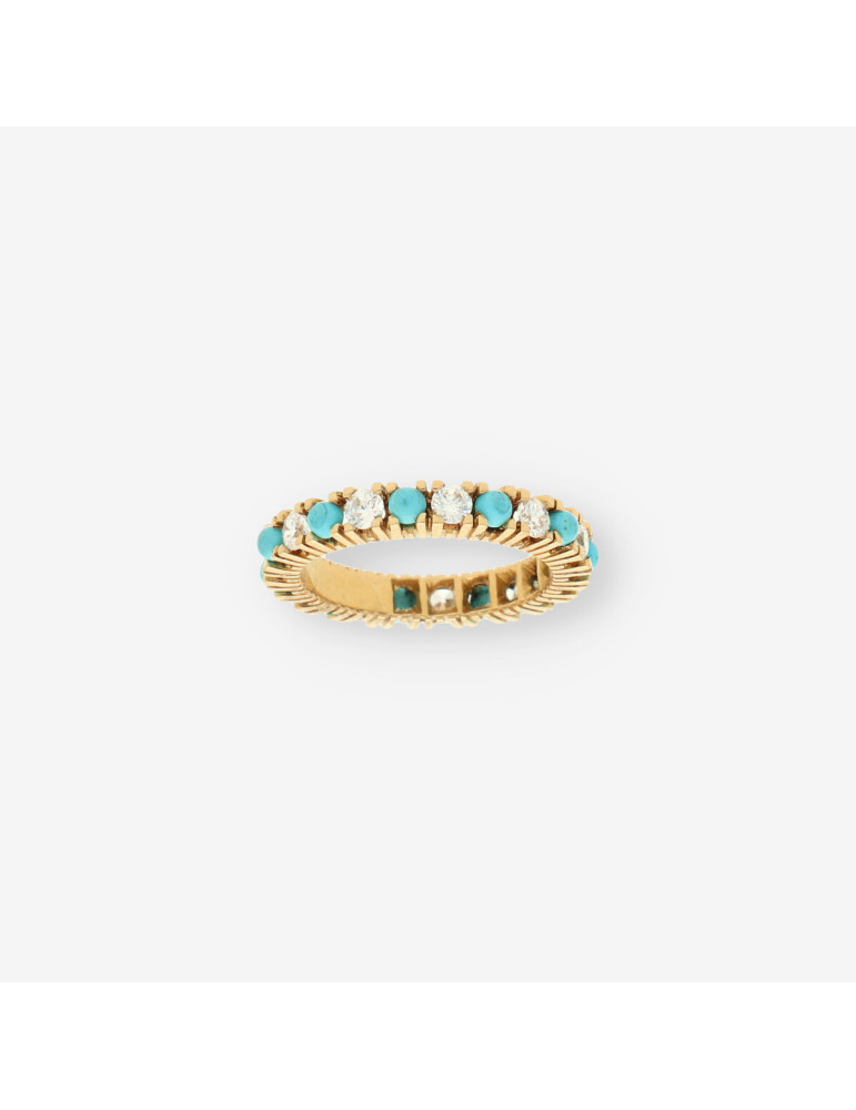 Alianza oro coral y circonitas