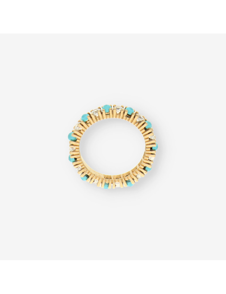Alianza oro coral y circonitas