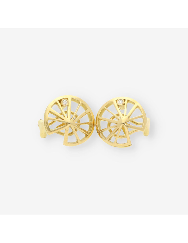 Pendientes oro y brilllantes BAGUES