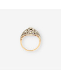 Anillo vintage oro y bri