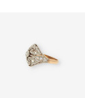Anillo vintage oro y bri