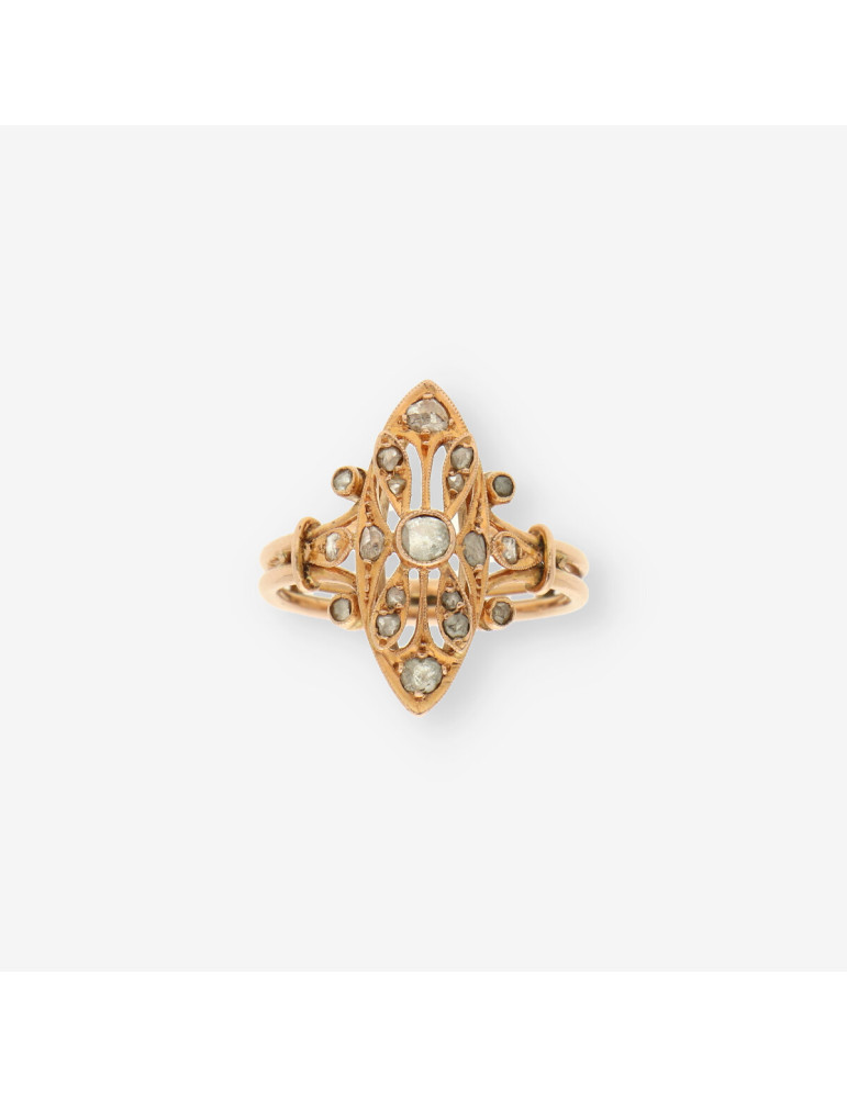 Anillo Vintage oro y diamantes