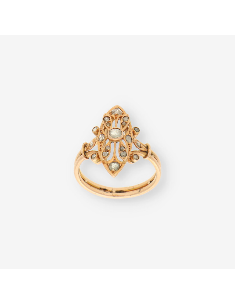 Anillo Vintage oro y diamantes