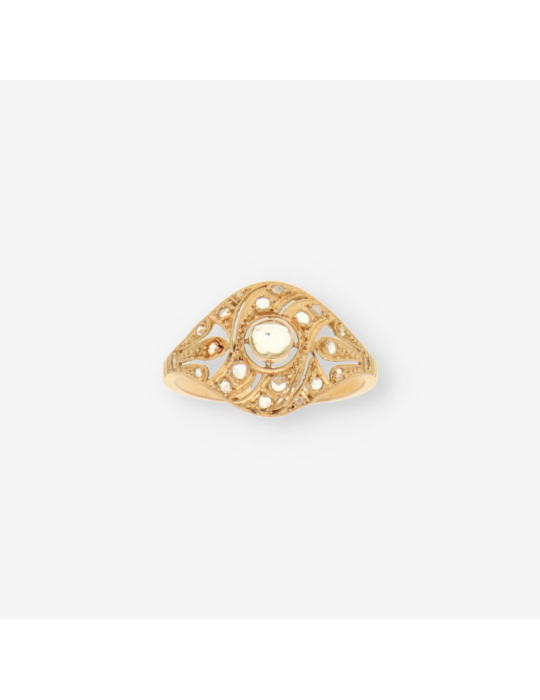 Anillo Vintage oro y diamantes